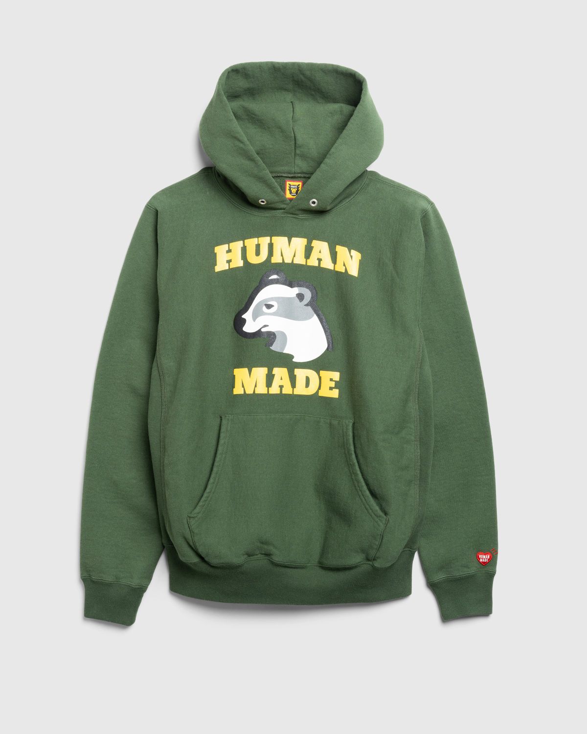 Human Made – Heavyweight Logo Hoodie Green